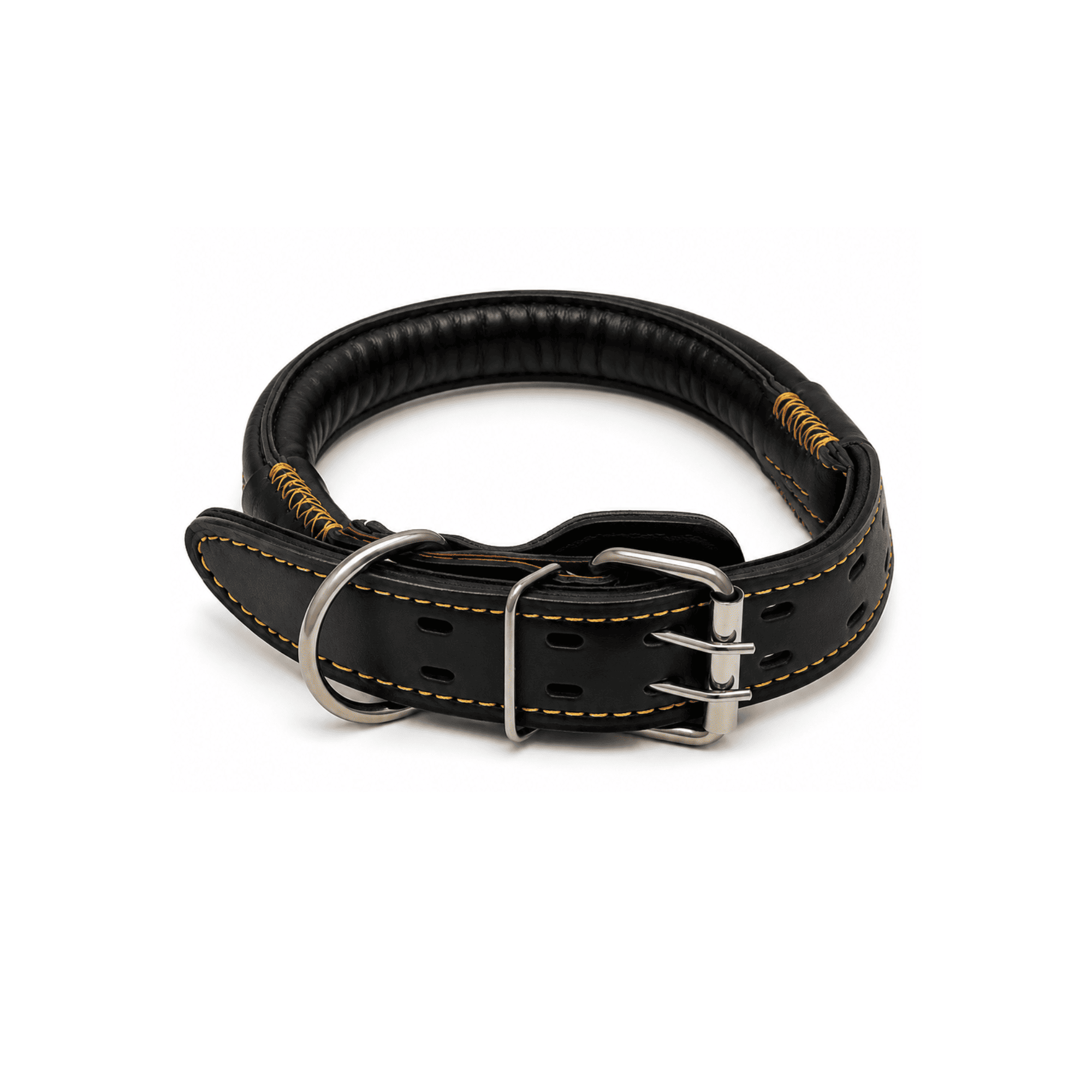 Collar Reforzado de Cuerina Acolchado para Perro