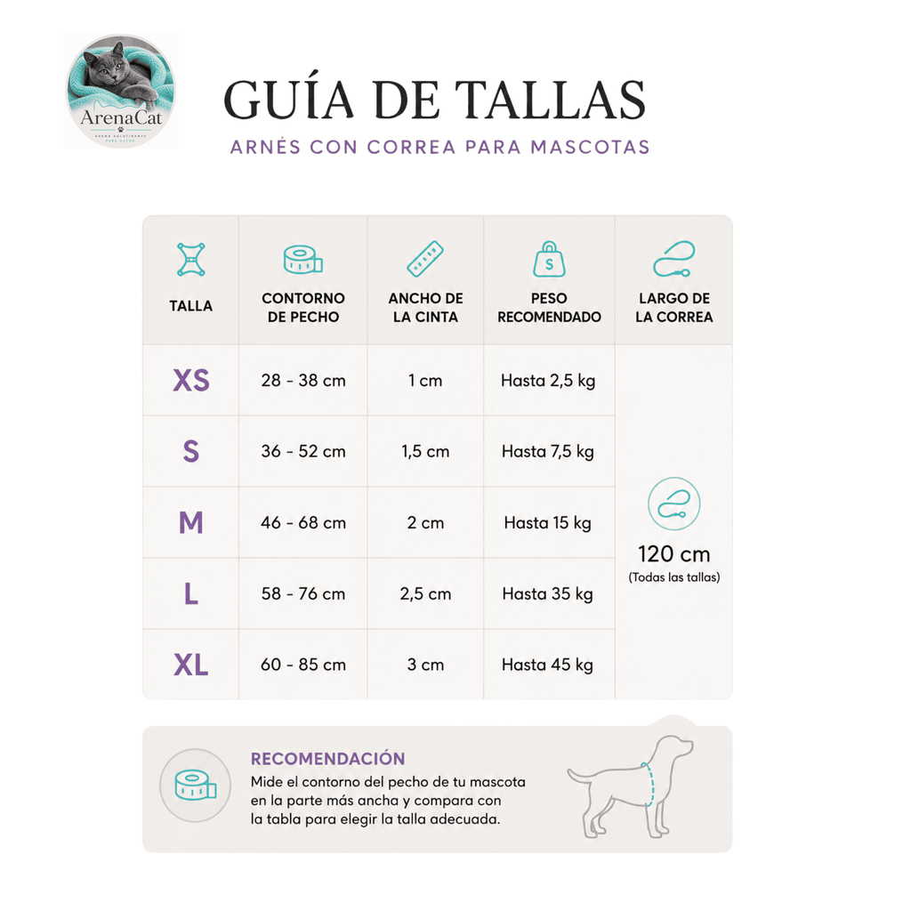 Arnés Ajustable con Correa Animal Print para Perros