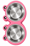 Plato Doble Diseño Sapo para Perro Mediano y Grande