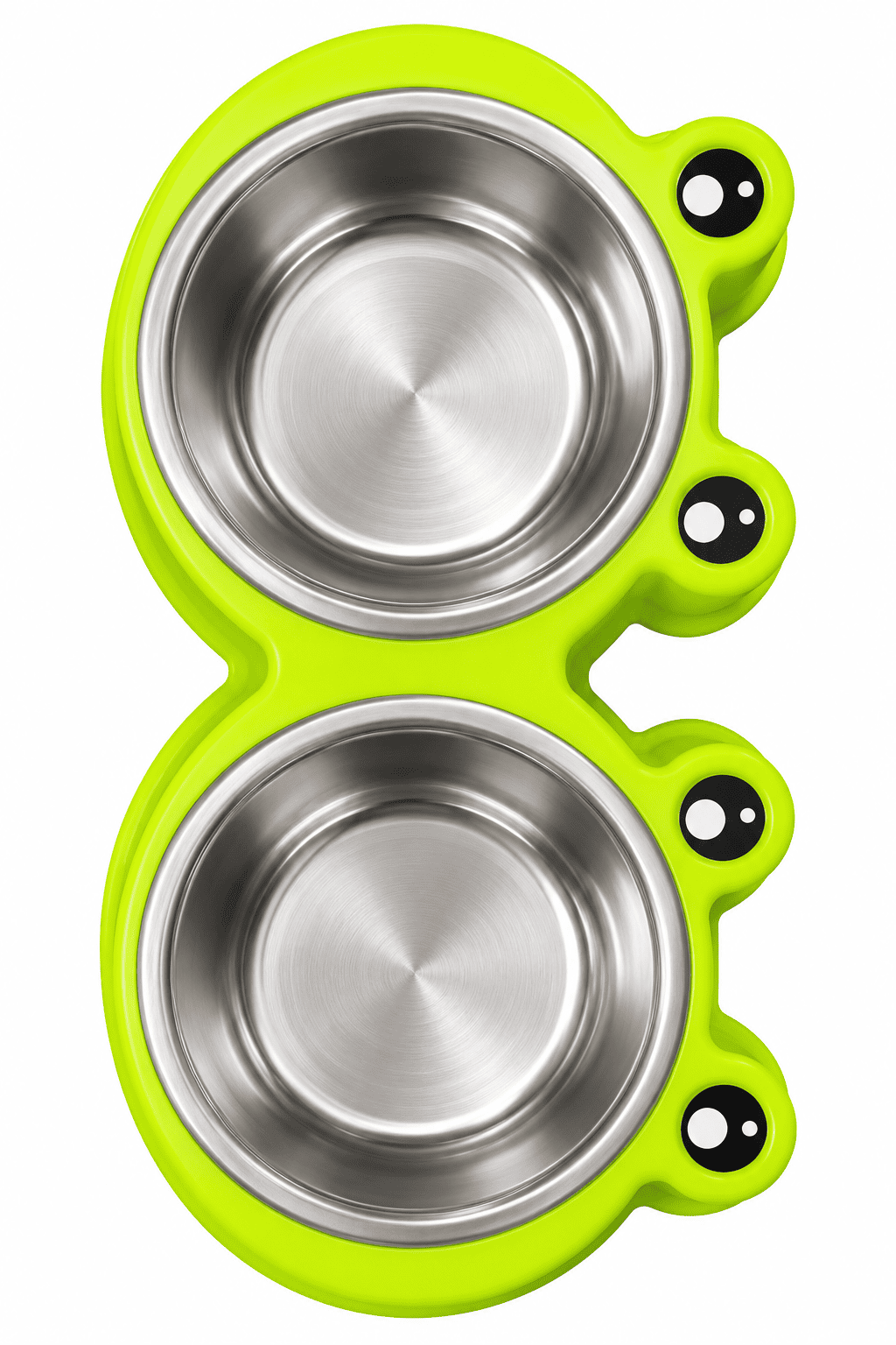 Plato Doble Diseño Sapo para Perro Pequeño