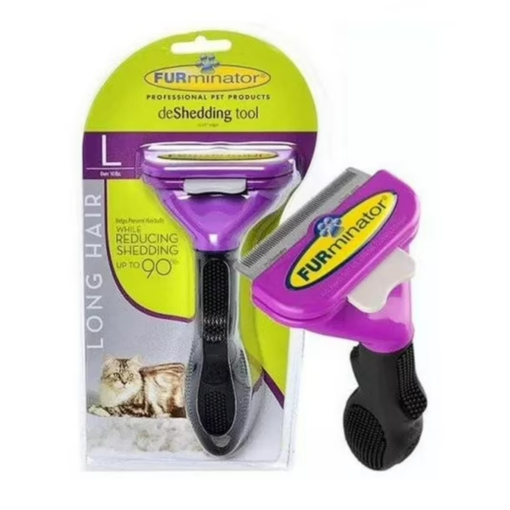 Cepillo Deslanador para Gatos Pelo Largo Talla L