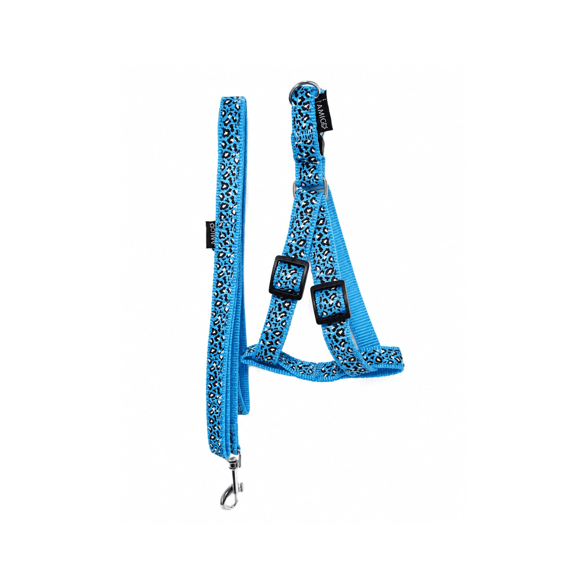 Arnés Ajustable con Correa Animal Print para Perros