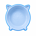 Plato chico antideliszante comida cara de gato