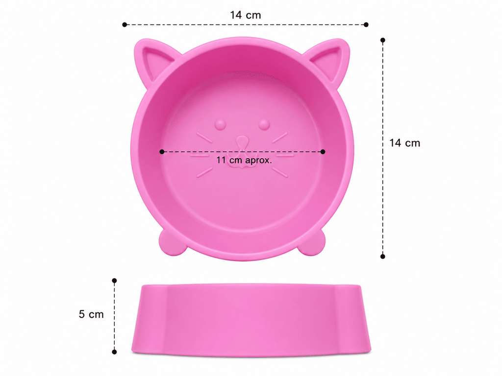 Plato Cara de Gato para Mascotas